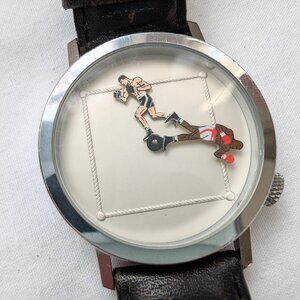 Akteo Boxer Watch, quartz with new battery Made in France Unique!